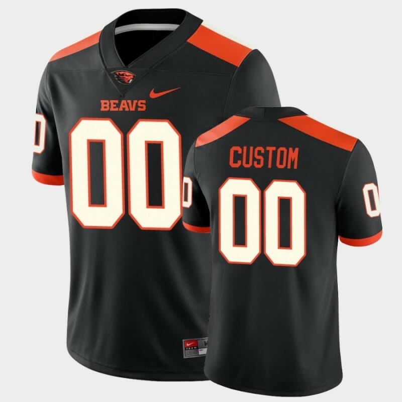 NEW Custom Oregon State Beavers Jersey Name And Number Black